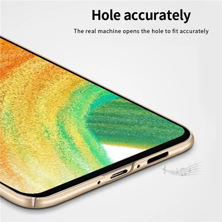 PINWUYO PC-Serie für Samsung Galaxy A34 5G, matter Handyhülle Smartphone-Cover mit magnetischem Ringhalter - Schwarz