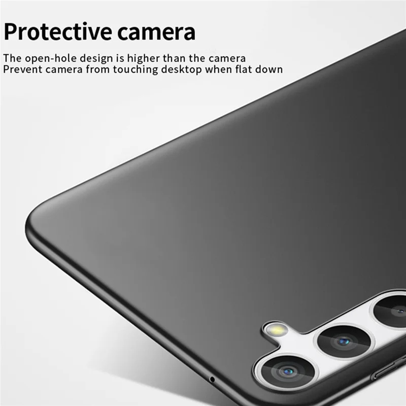 PINWUYO PC Series for Samsung Galaxy A34 5G Matte Phone Case Smartphone Cover with Magnetic Ring Holder - Blue