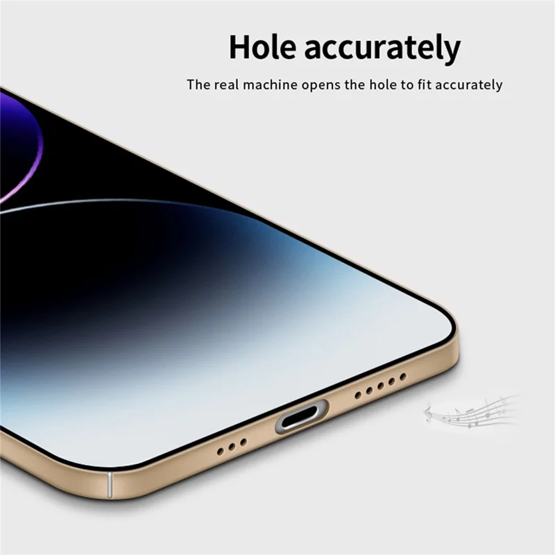 PINWUYO PC Series for iPhone 14 Pro Phone Case Matte Hard PC Shock Absorption Cover with Magnetic Ring Holder - Black