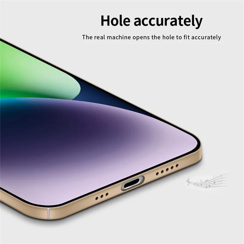 PINWUYO PC Series for iPhone 14 Matte Anti-Slip Case Hard PC Phone Cover with Magnetic Ring Holder - Black