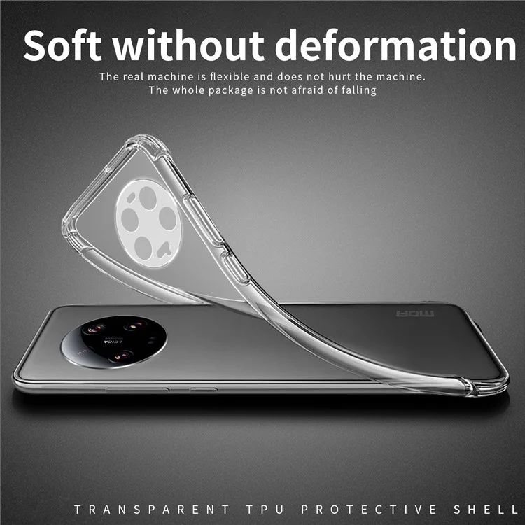 MOFI Für Xiaomi 13 Ultra Transparente Handyhülle Stoßfest Weiche TPU-Handyhülle