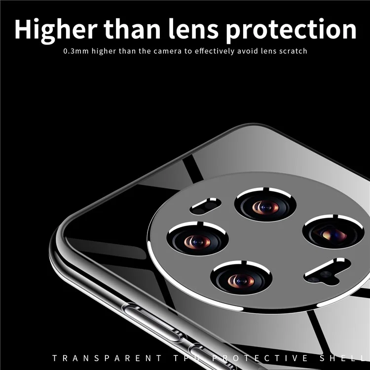 MOFI Für Xiaomi 13 Ultra Transparente Handyhülle Stoßfest Weiche TPU-Handyhülle