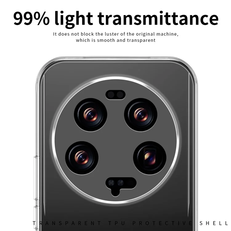 MOFI Für Xiaomi 13 Ultra Transparente Handyhülle Stoßfest Weiche TPU-Handyhülle
