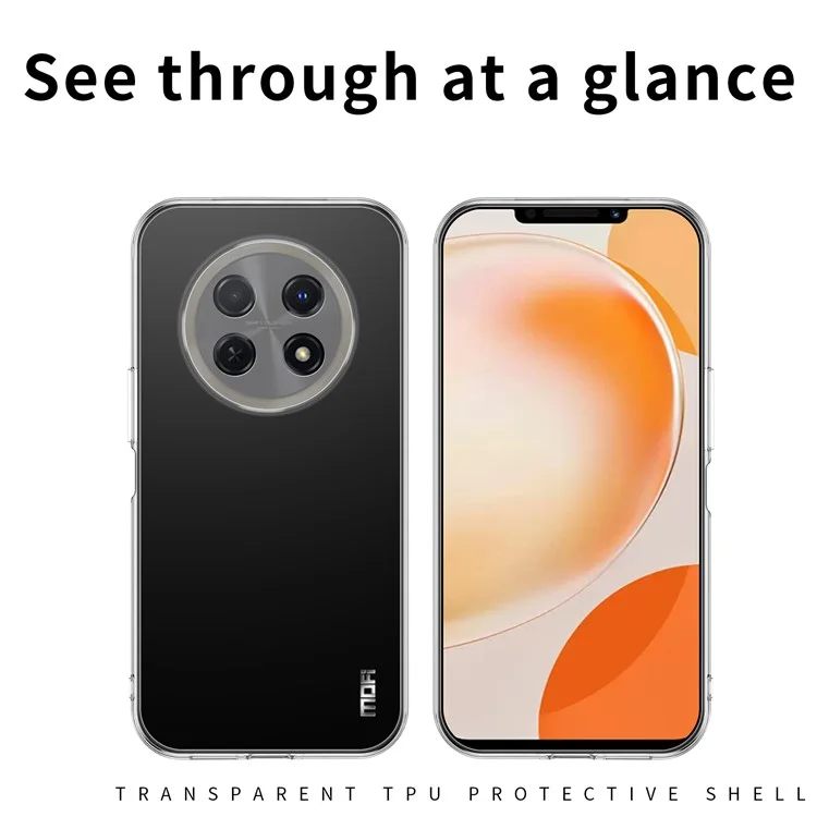 MOFI для чехла Huawei Enjoy 60X Прозрачный телефон Противоударный мягкий TPU чехол для телефона