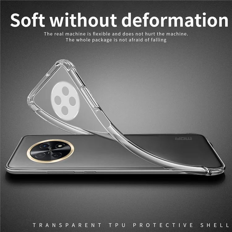 MOFI для чехла Huawei Enjoy 60X Прозрачный телефон Противоударный мягкий TPU чехол для телефона