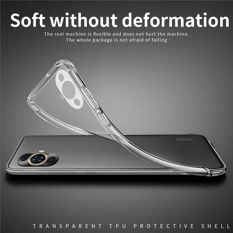 MOFI Para Huawei nova 11 / nova 12s 4G / nova 12 Lite 4G Caso de TPU Transparente Arranhão-resistente Capa de Telefone Celular