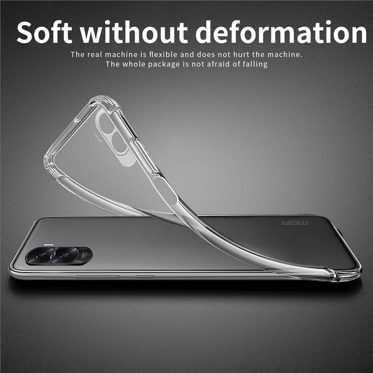 MOFI For Honor X50i 5G 5G Прозрачный мягкий чехол из ТПУ для телефона Anti-scratch Phone Back Cover