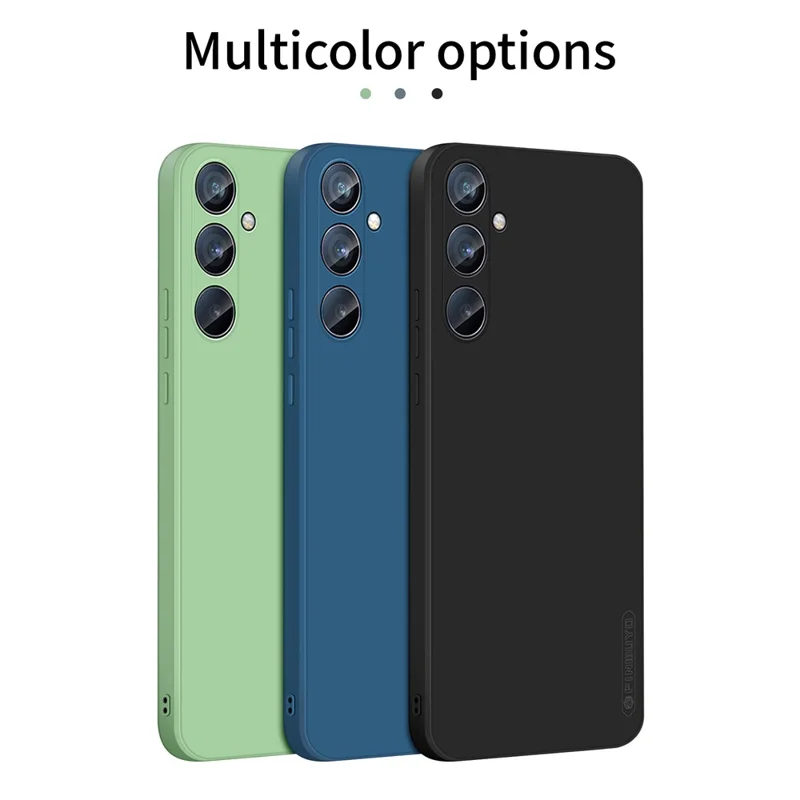 PINWUYO JK TPU-2 Serie für Samsung Galaxy A54 5G Fiber Flocking Lining Back Case Präzise Ausschnitte TPU Handyhülle - Dunkelblau