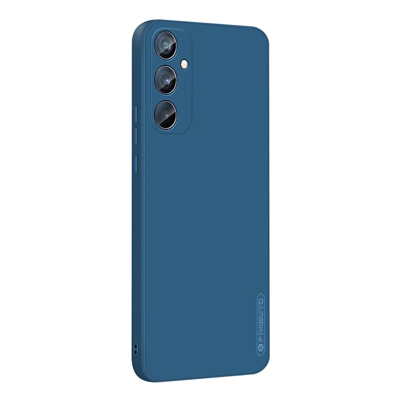 PINWUYO For Samsung Galaxy A34 5G Drop-Proof Back Case Precise Cutouts Soft TPU Phone Cover - Dark Blue