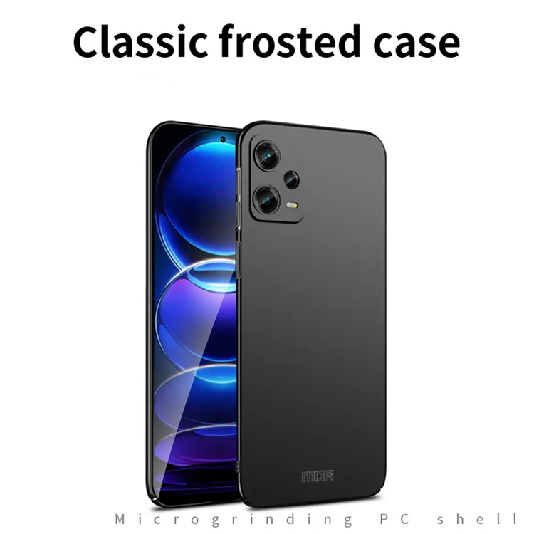 MOFI JK PC Series-1 Shield Matte Case per Xiaomi Redmi Note 12 Pro 5G, Custodia Rigida in PC Antiurto - Nero