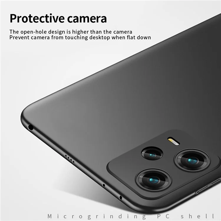MOFI JK PC Series-1 Shield Matte Case per Xiaomi Redmi Note 12 Pro 5G, Custodia Rigida in PC Antiurto - Nero