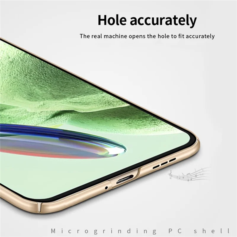 MOFI JK PC-serie-1 Skjold til Xiaomi Redmi Note 12 5G (Global) Hård PC-telefonbeskytter Matt anti-finger-aftryk dæksel - Sort