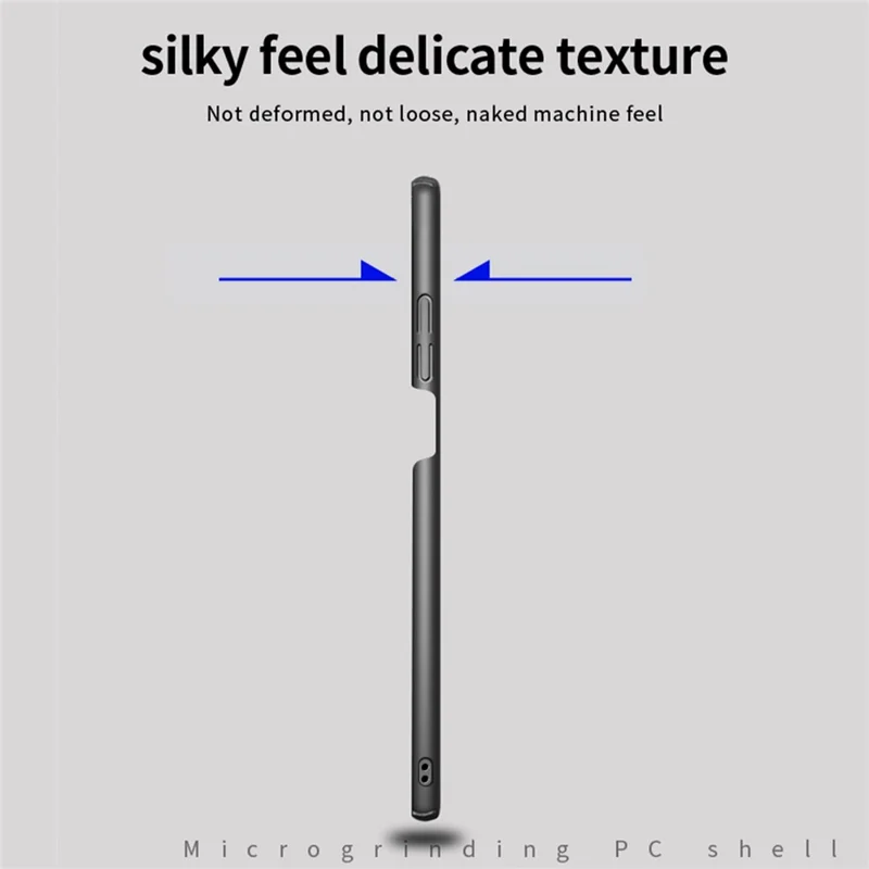 MOFI JK PC-serie-1 Skjold til Xiaomi Redmi Note 12 5G (Global) Hård PC-telefonbeskytter Matt anti-finger-aftryk dæksel - Sort