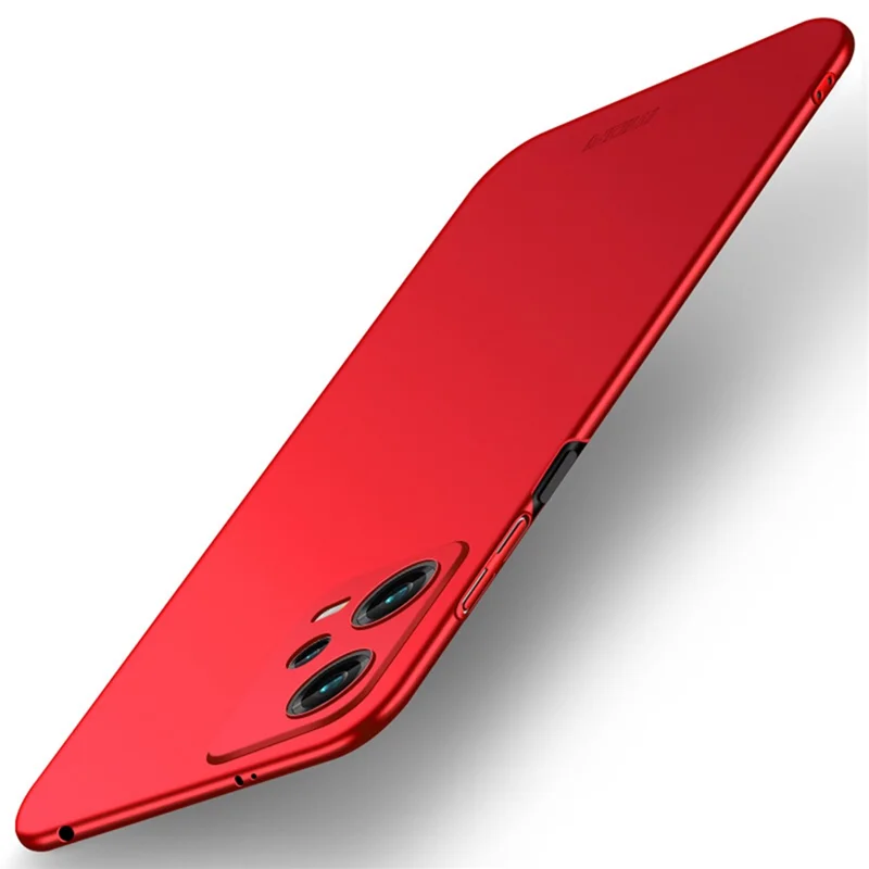 MOFI JK PC Series-1 Shield for Xiaomi Redmi Note 12 5G (Global) Жесткий чехол из ПК, матовый и не оставляющий отпечатков - Красный