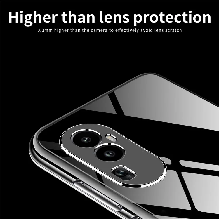 MOFI Für Oppo Reno10 Pro+ 5G Telefon TPU-Hülle Kratzfest Transparente Handyhülle