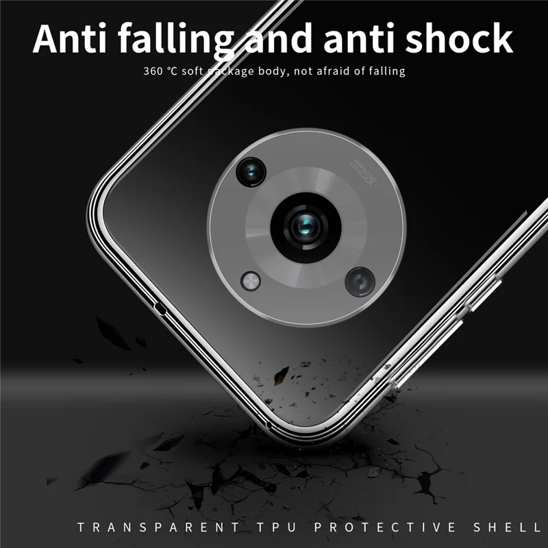 MOFI til Realme 11 Pro 5G / 11 Pro+ 5G Transparent TPU Telefonbeskyttelse Blød Smartphone Case