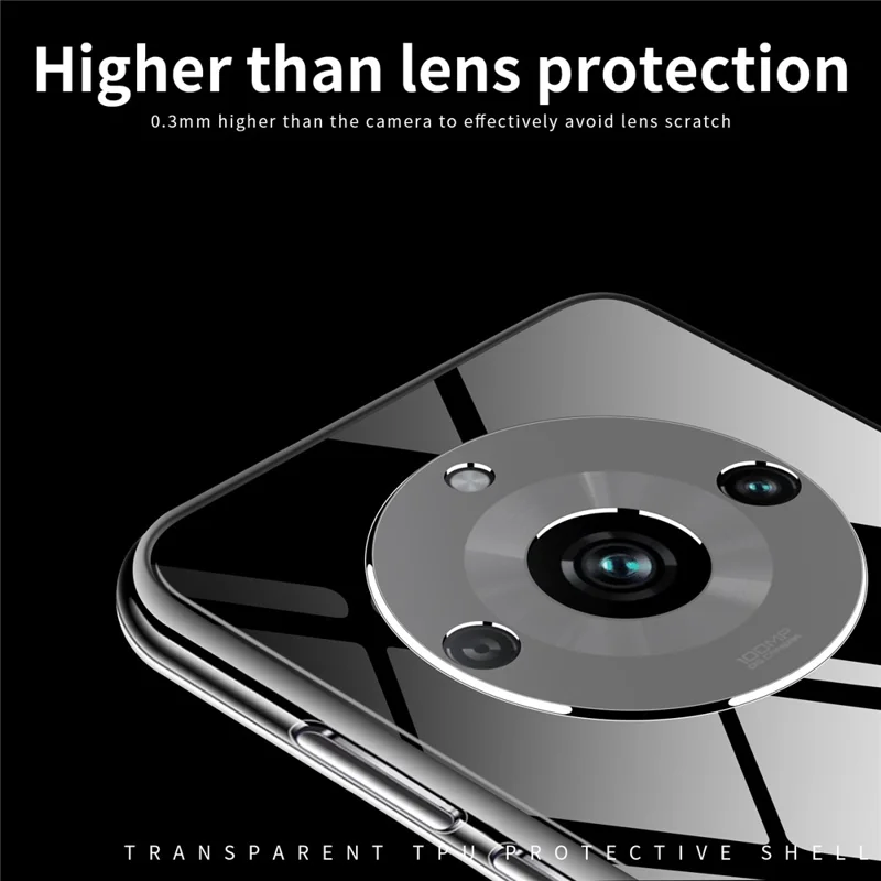 MOFI til Realme 11 Pro 5G / 11 Pro+ 5G Transparent TPU Telefonbeskyttelse Blød Smartphone Case