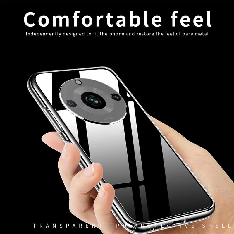 MOFI til Realme 11 Pro 5G / 11 Pro+ 5G Transparent TPU Telefonbeskyttelse Blød Smartphone Case