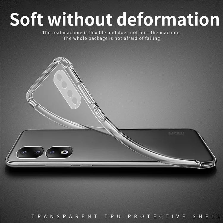 MOFI Mobile Phone Cover für Honor 90 Pro, staubdichte, kratzfeste Schutzhülle, transparentes Handy-Gehäuse