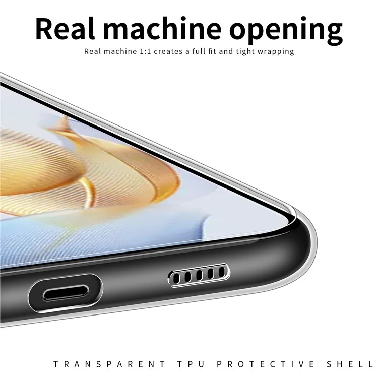 MOFI Mobile Phone Cover für Honor 90 Pro, staubdichte, kratzfeste Schutzhülle, transparentes Handy-Gehäuse