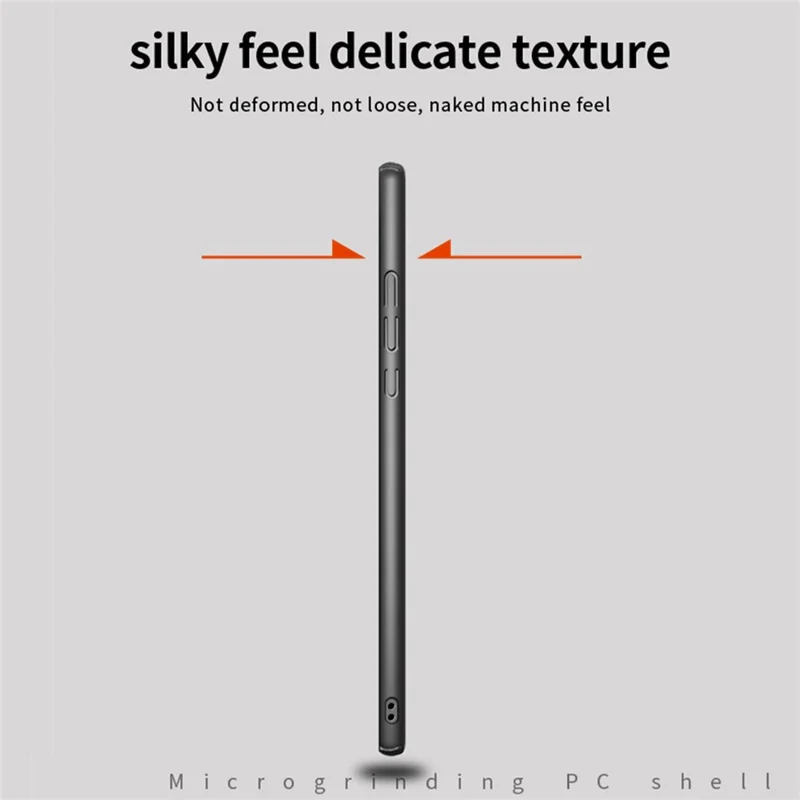 MOFI JK PC Series-1 Shield for Samsung Galaxy A24 4G (162.1 x 77.6 x 8.3mm) Hard PC Phone Case Fingerprint Free Matte Cover - Black