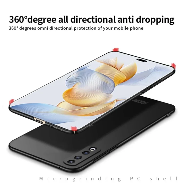 MOFI JK Série PC-1 Shield para Honor 80 Pro 5G Capa Dura Mate de PC Ultra Fina para Celular - Preto