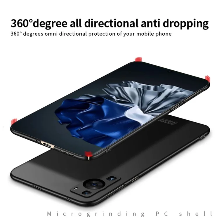 MOFI JK PC Series-1 Shield para Huawei P60 / P60 Pro Capa de Telefone PC Fosca Protetora - Preta