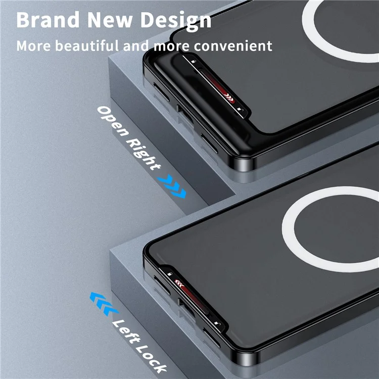 For Samsung Galaxy S23 FE Magnetic Phone Case Camera  Protection Metal Frame Matte Back Cover - Black
