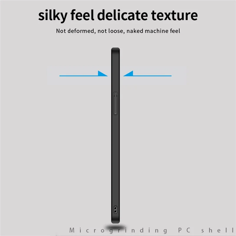 PINWUYO PC Series for iPhone 15 Hard PC Phone Case Matte Slim Phone Cover with Magnetic Ring Holder - Black