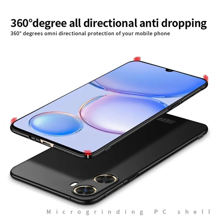 Funda protectora MOFI JK PC Series-1 para Huawei Enjoy 60, resistente a golpes, mate de PC, funda y cubierta para teléfono - Negro