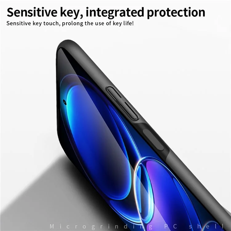 MOFI JK PC Series-1 Shield for Xiaomi Redmi Note 12S 4G PC Phone Case Anti-Scratch Protective Phone Cover - Black