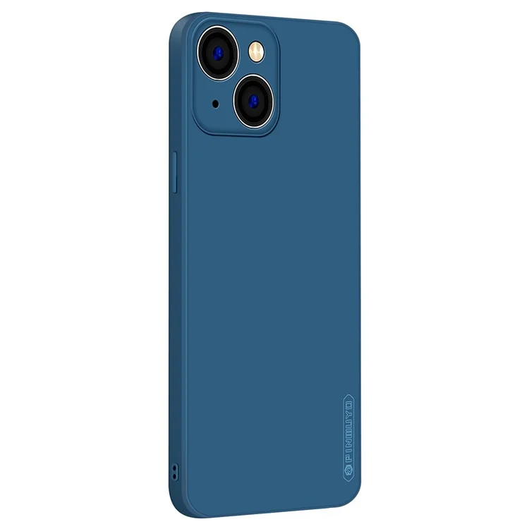 PINWUYO For iPhone 15 Plus Anti-Scratch Back Case Precise Cutouts Soft TPU Phone Cover - Dark Blue