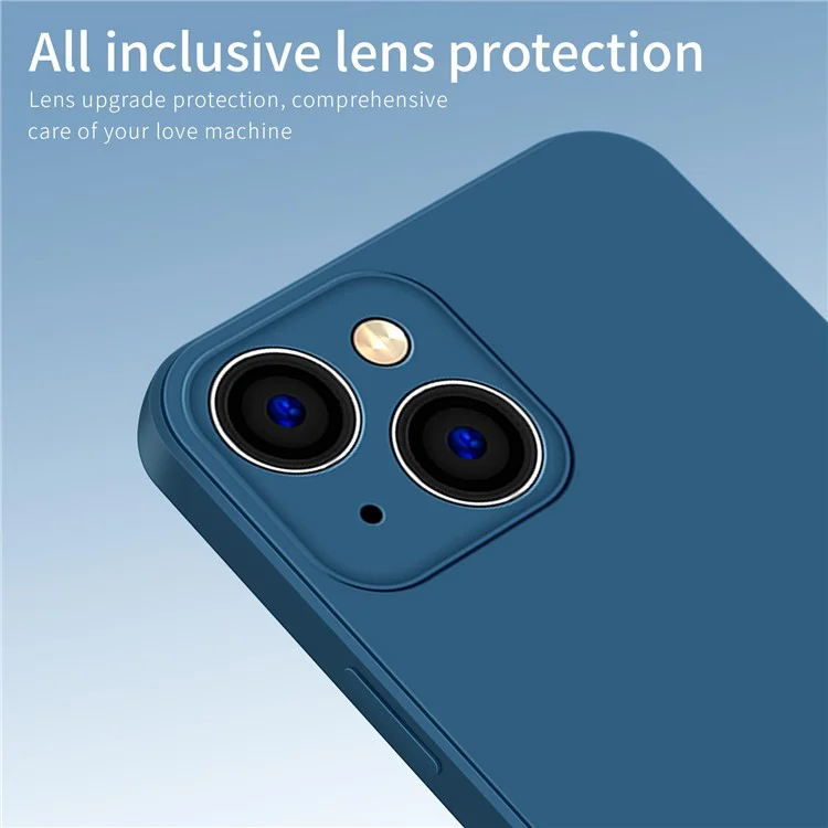 PINWUYO For iPhone 15 Plus Anti-Scratch Back Case Precise Cutouts Soft TPU Phone Cover - Dark Blue