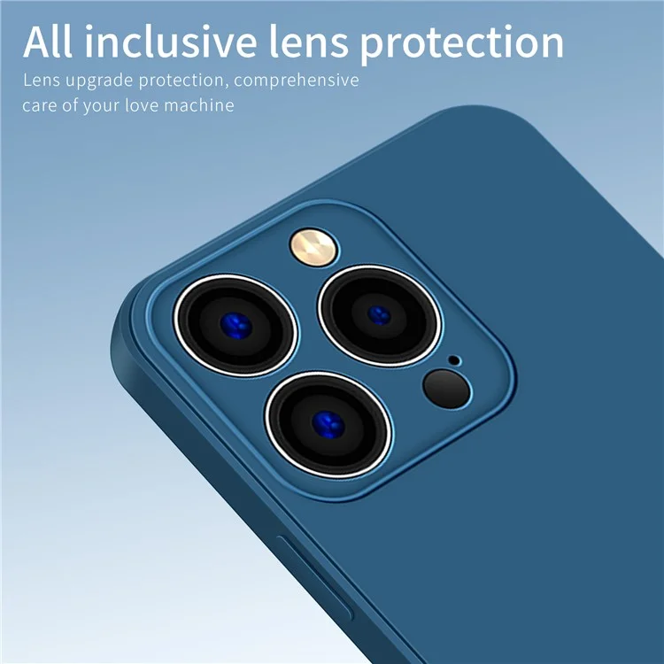 PINWUYO For iPhone 15 Pro Precise Cutouts Drop-Proof Case Soft TPU Phone Cover - Dark Blue
