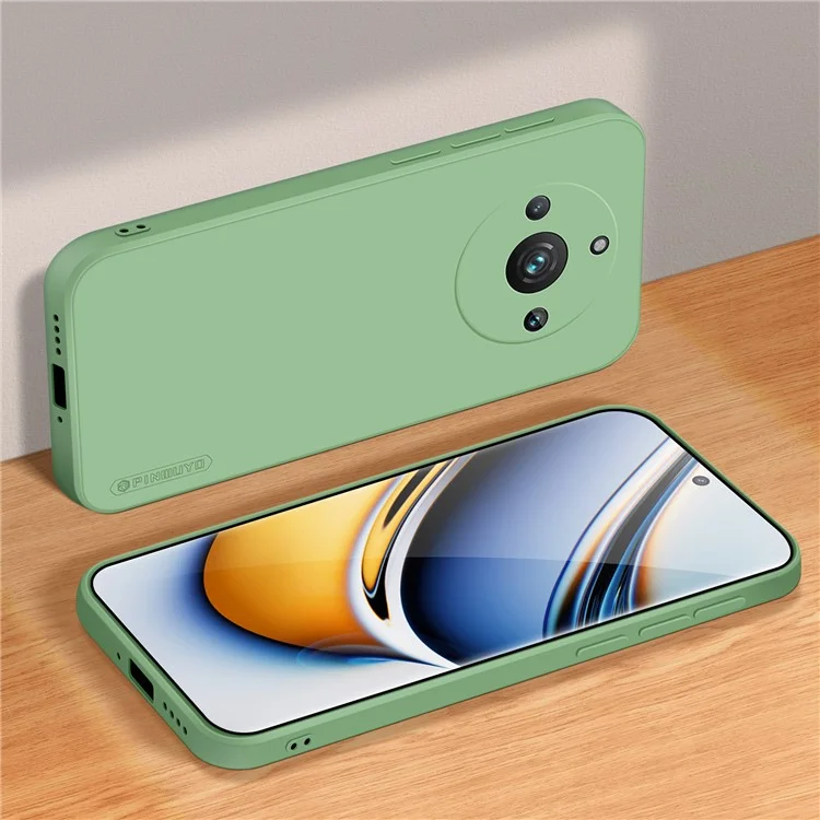 PINWUYO JK TPU-2 Series For Realme 11 Pro+ 5G / 11 Pro 5G Recortes precisos Funda de teléfono a prueba de caídas Funda de TPU suave - Verde matcha