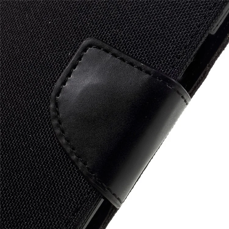 MERCURY GOOSPERY Canvas Diary Leather Case for Samsung Galaxy A3 SM-A310F (2016) - Black