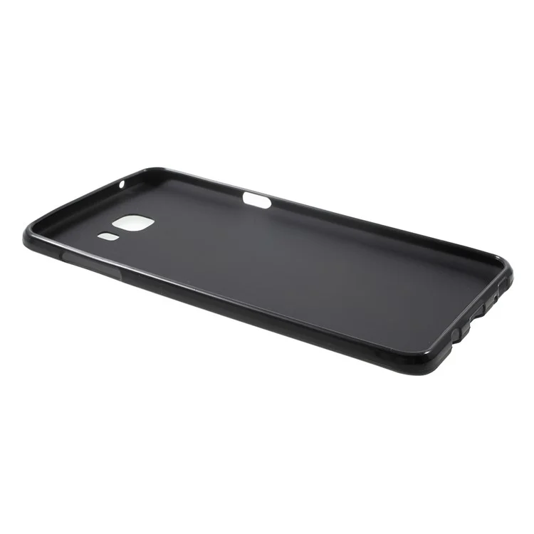 Anti-fingerprint Frosted TPU Gel Case for Samsung Galaxy C9 Pro - Black