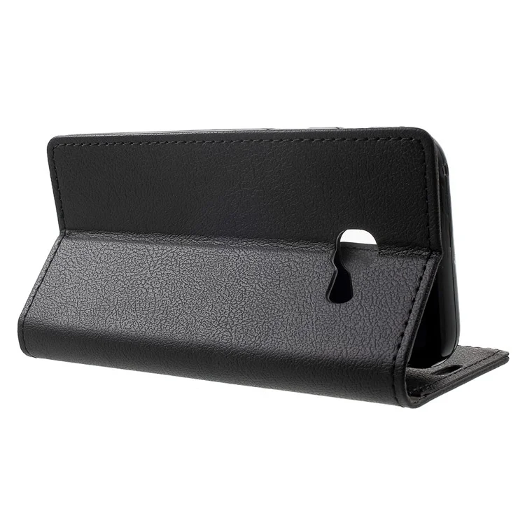Wallet Leather Stand Case for Samsung Galaxy A3 (2017) - Black