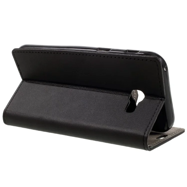 Wallet Stand Leather Phone Case for Samsung Galaxy A5 (2017) - Black
