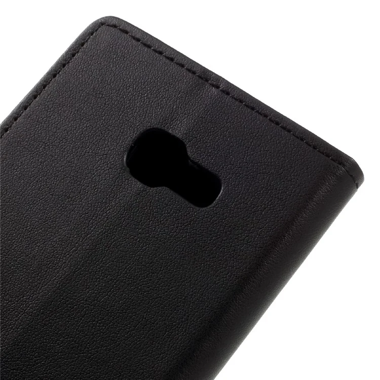 Wallet Stand Leather Phone Case for Samsung Galaxy A5 (2017) - Black