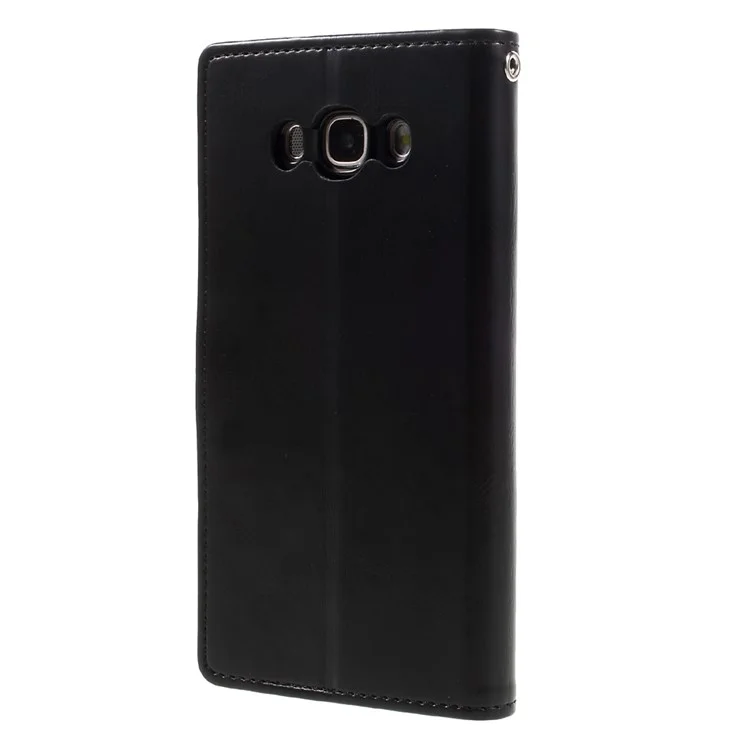 MERCURY GOOSPERY Blue Moon Wallet Leather Case for Samsung Galaxy J7 (2016) J710 - Black