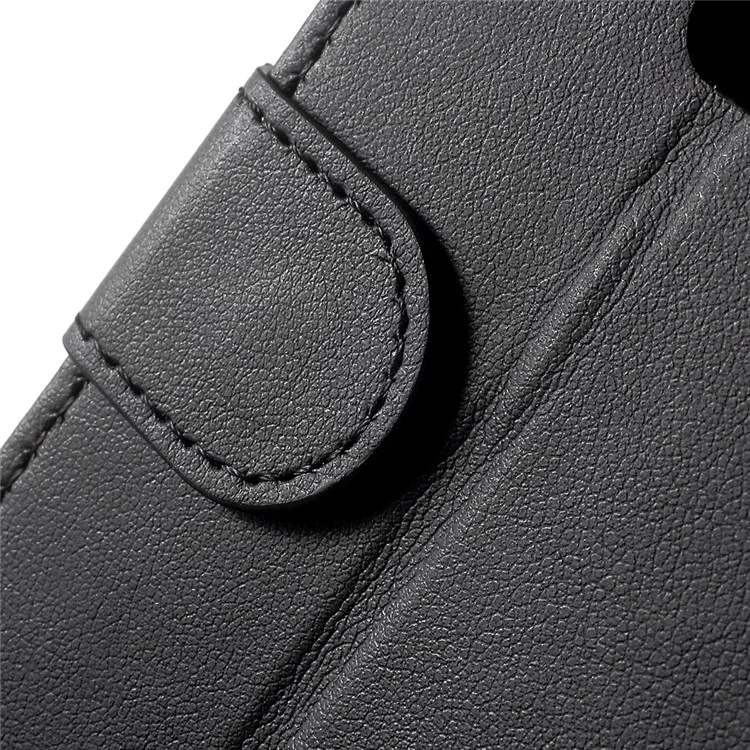 Faux Leather Wallet Stand Cell Phone Case for Samsung Galaxy J1 Mini Prime - Black