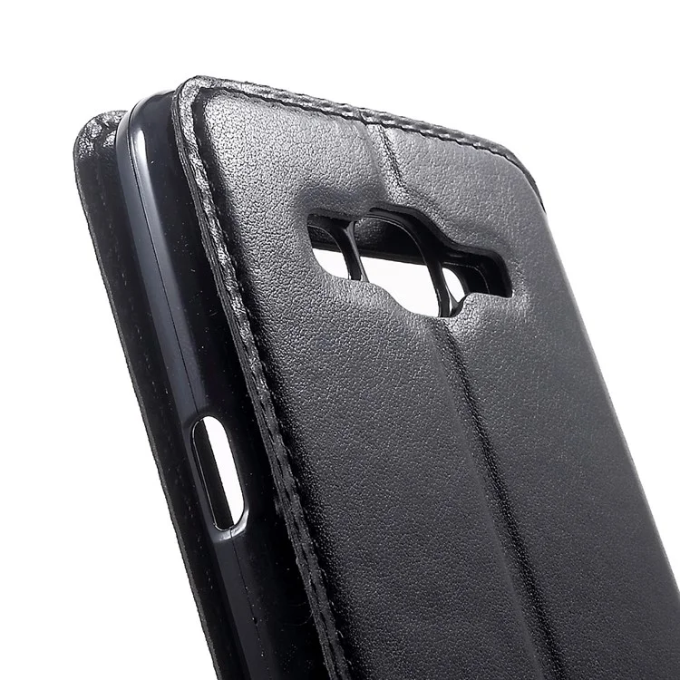 ROAR KOREA Noble Leather View Flip Case for Samsung Galaxy J2 prime - Black