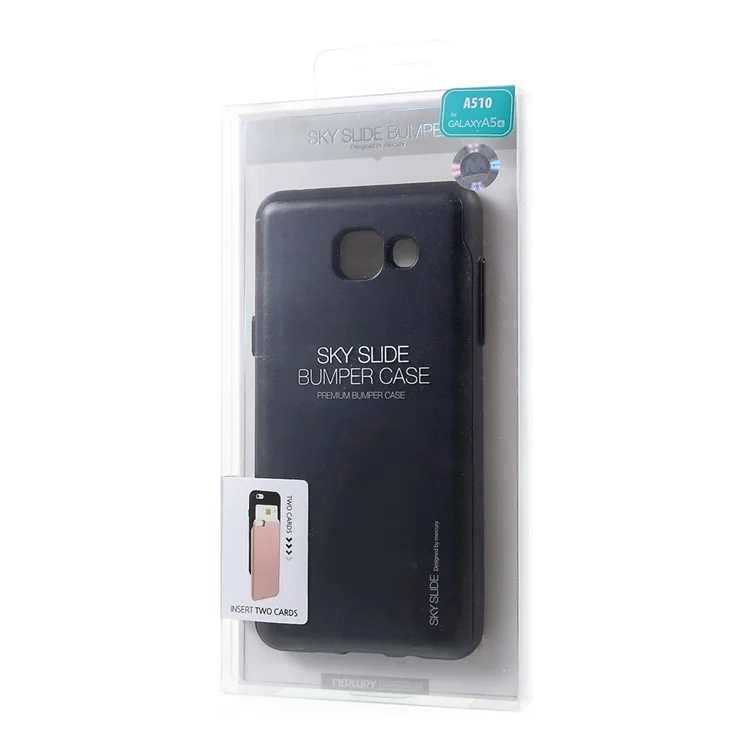 MERCURY GOOSPERY Sky Slide PC TPU Bumper Case for Samsung Galaxy A5 SM-A510F (2016) - Black