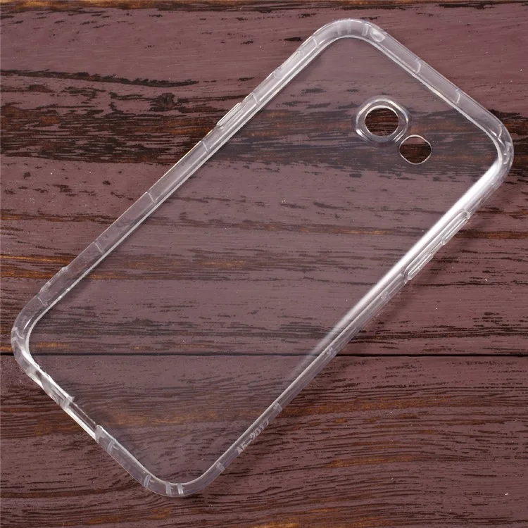Drop-proof Clear TPU Phone Case for Samsung Galaxy A3 (2017) - Transparent