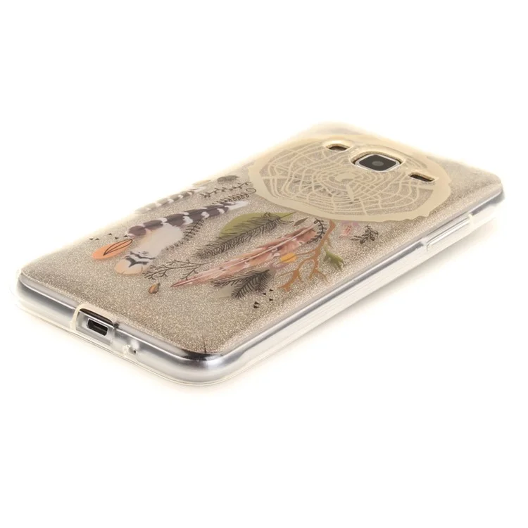 Patterned Clear IMD TPU Case for Samsung Galaxy J3 (2016) / J3 - Dream Catcher