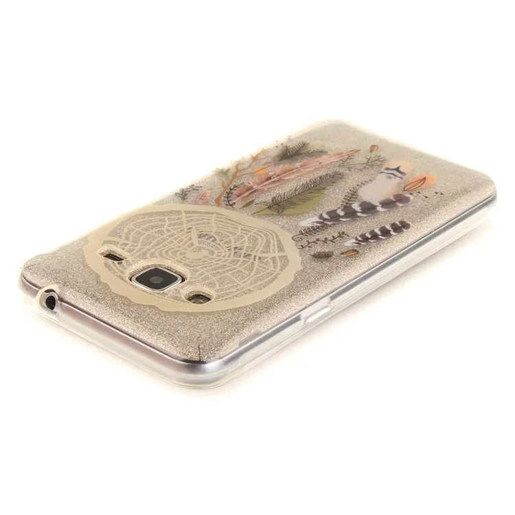 Patterned Clear IMD TPU Case for Samsung Galaxy J3 (2016) / J3 - Dream Catcher