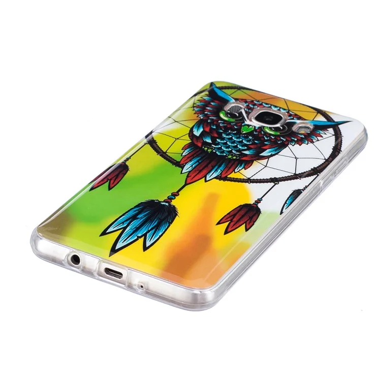 Luminous IMD Soft TPU Shell for Samsung Galaxy J7 (2016) - Owl and Dreamcatcher