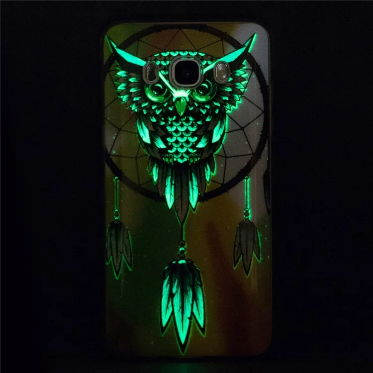 Luminous IMD Soft TPU Shell for Samsung Galaxy J7 (2016) - Owl and Dreamcatcher