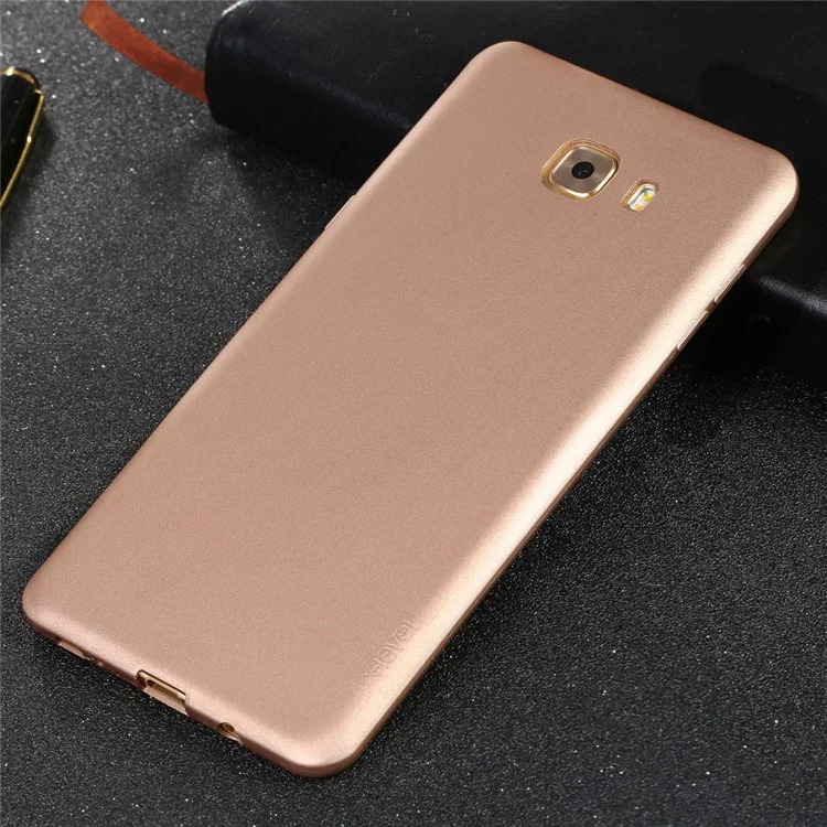 X-LEVEL Guardian Series Matte TPU Case Accessory for Samsung Galaxy C9 Pro - Gold